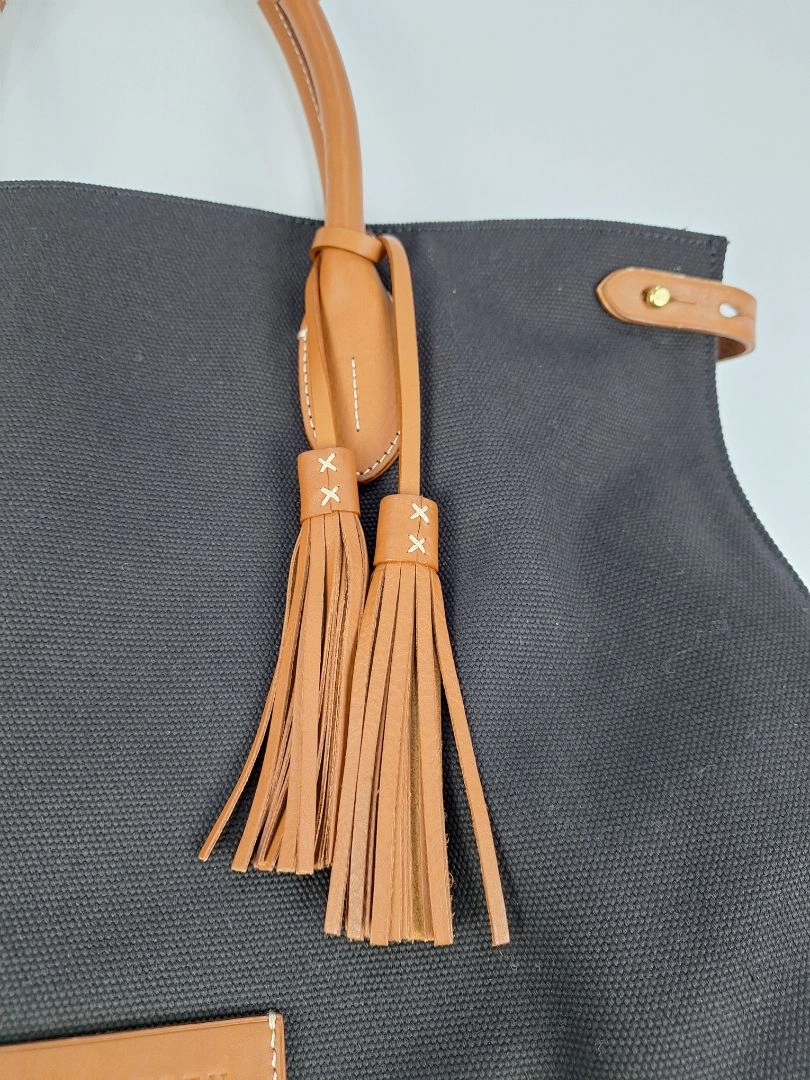 Ralph Lauren Contrast Tan Canvas Day Bag
