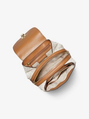 Raven Medium Logo and Pebbled Leather Backpack