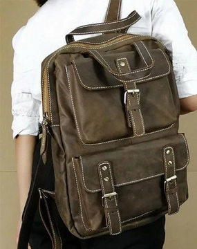 Retro Fashion Mens Backpacks Vintage School Backpack Travel Backpack Bags for Men