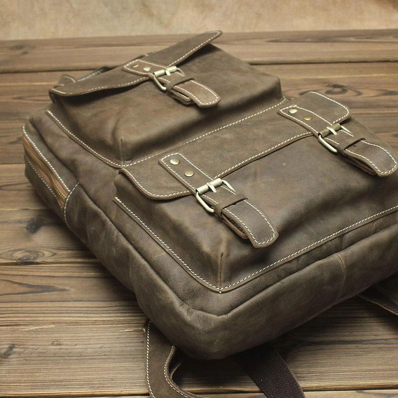 Retro Fashion Mens Backpacks Vintage School Backpack Travel Backpack Bags for Men
