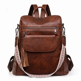 Retro Large Capacity  Women's Dual-rpose Backpack