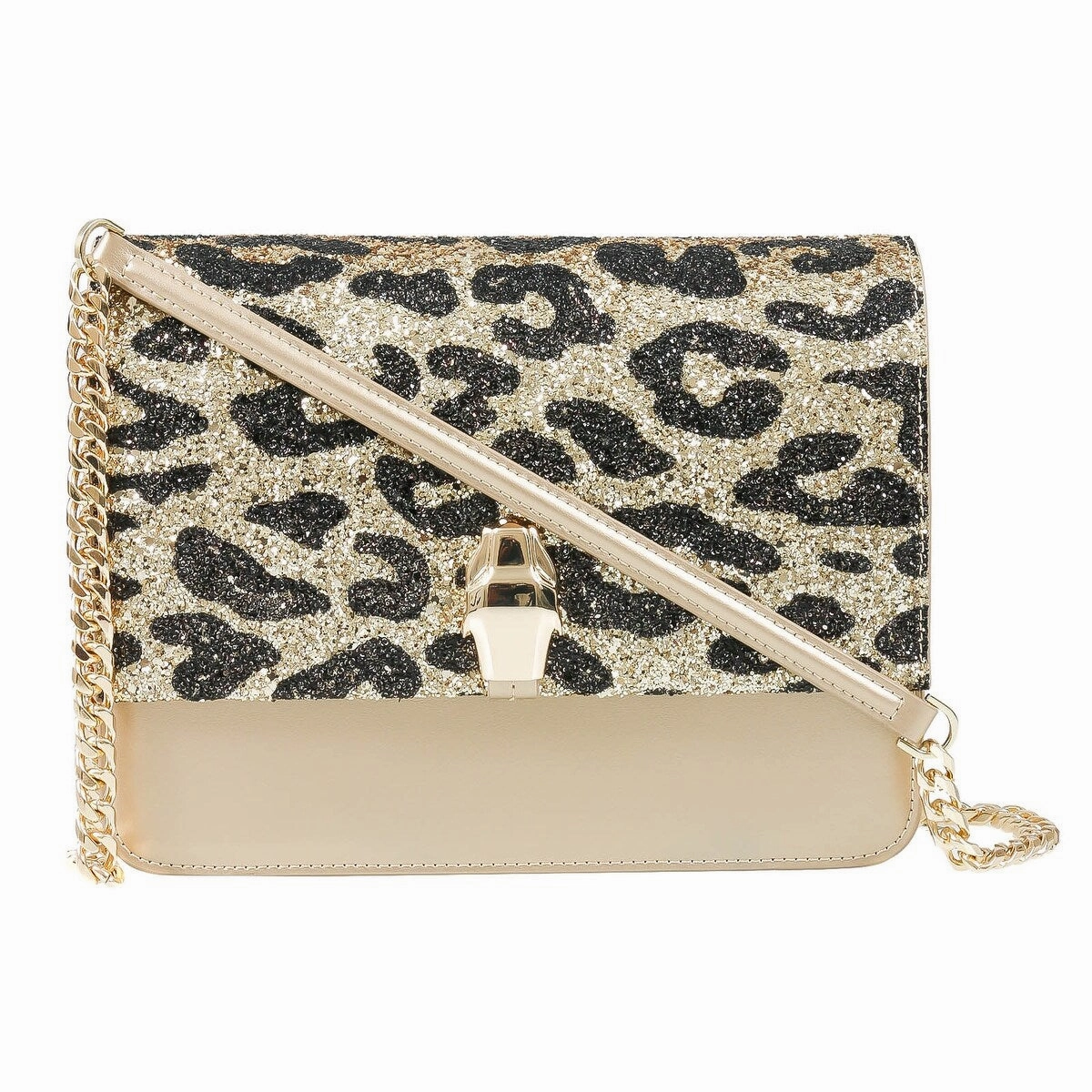 Roberto Cavalli Class GWLPCF D61 Milano Rmx 00 Gold/ Black Large Shoulder Bag for womens