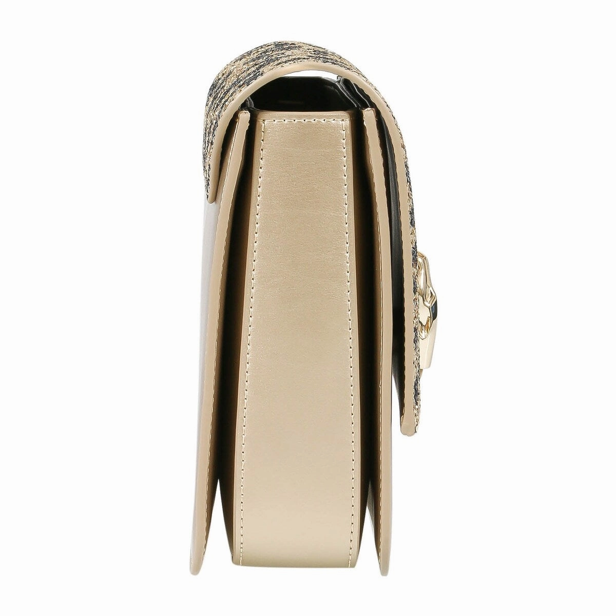 Roberto Cavalli Class GWLPCF D61 Milano Rmx 00 Gold/ Black Large Shoulder Bag for womens