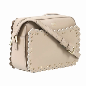 Roberto Cavalli Class GWLPEY 022 Leolace 002 Beige Small Shoulder Bag for womens