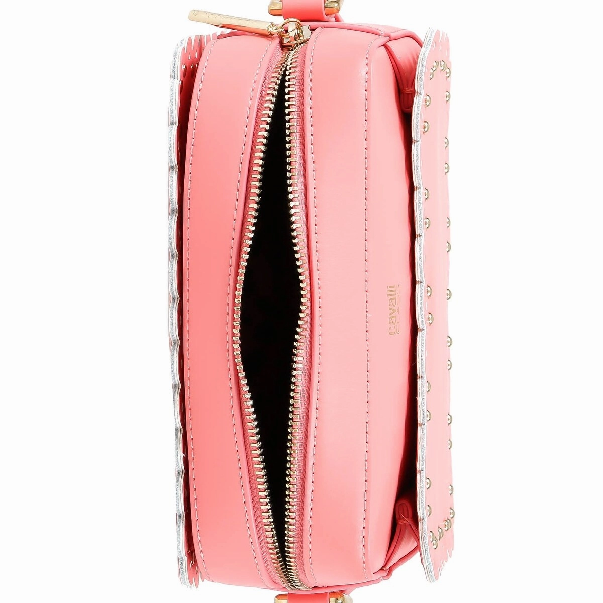 Roberto Cavalli Class GWLPEY 045 Leolace 002 Peach Small Shoulder Bag for womens