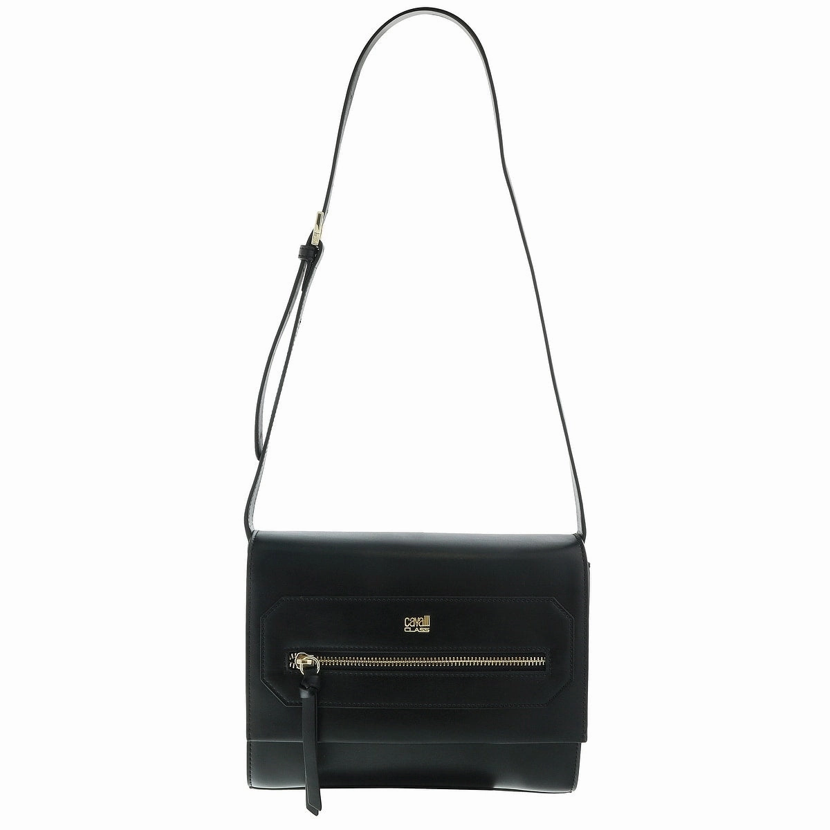 Roberto Cavalli Class Leopride Black Medium Shoulder Bag for womens