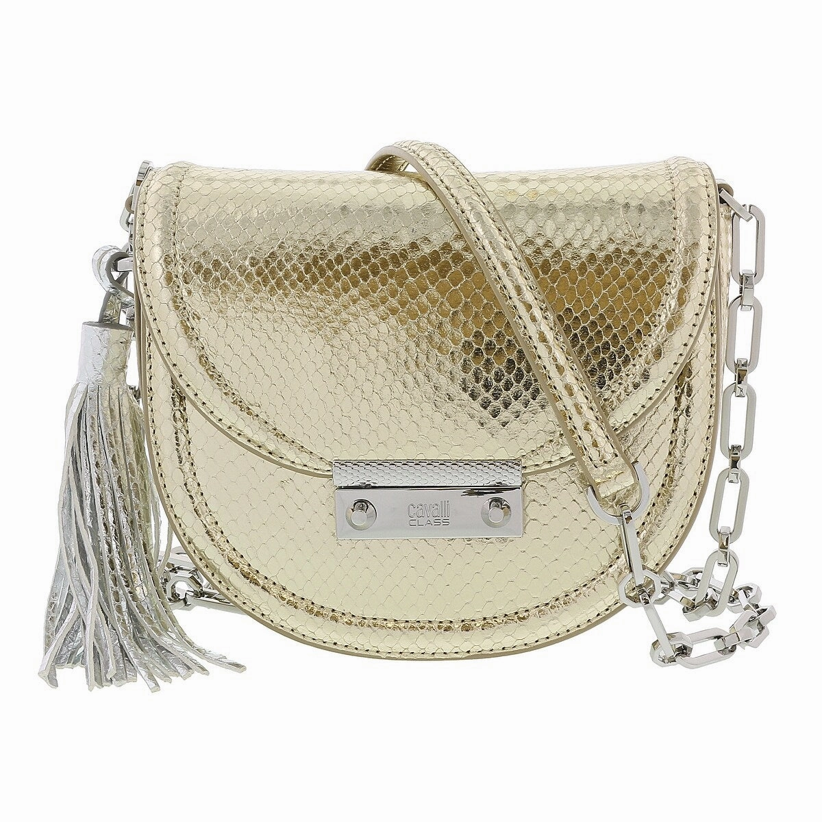 Roberto Cavalli Class Linda 001 Light Gold Small Shoulder Bag for womens
