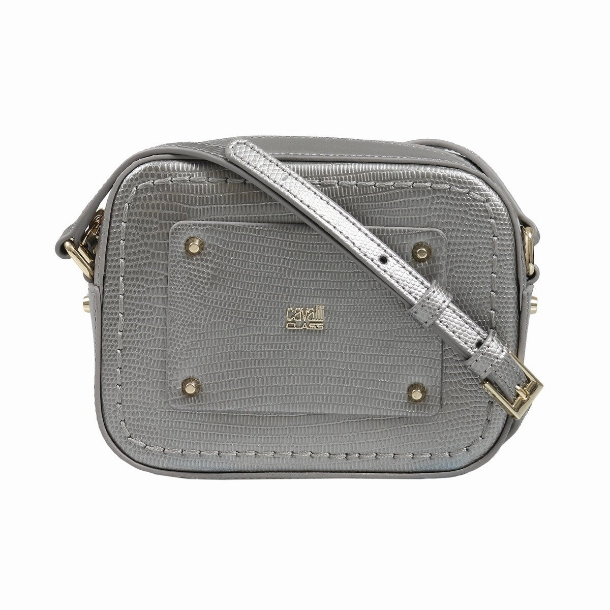 Roberto Cavalli HXLPE0 001 Grey Shoulder Bag for womens