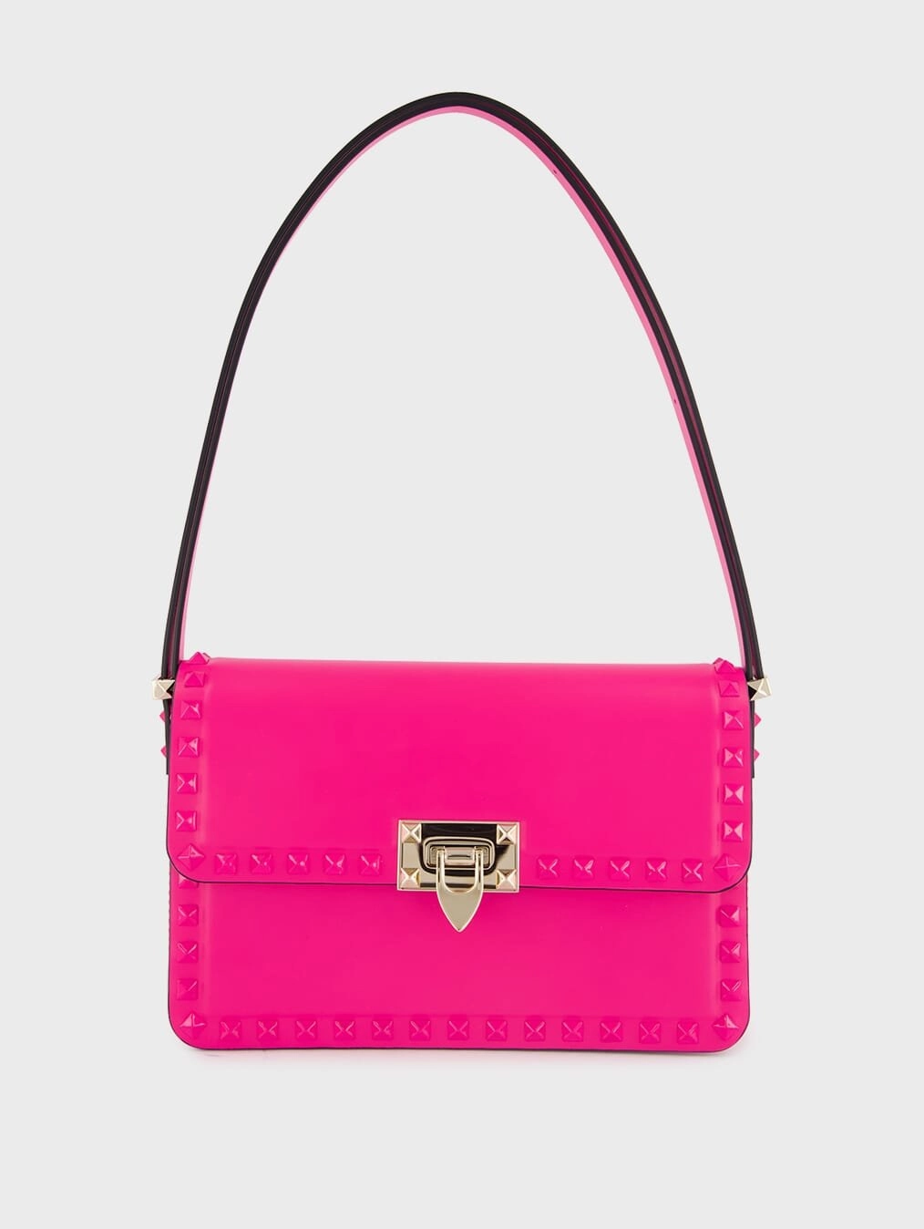 Rockstud23 Leather Shoulder Bag