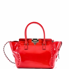 Rockstud Tote Rigid Patent Small