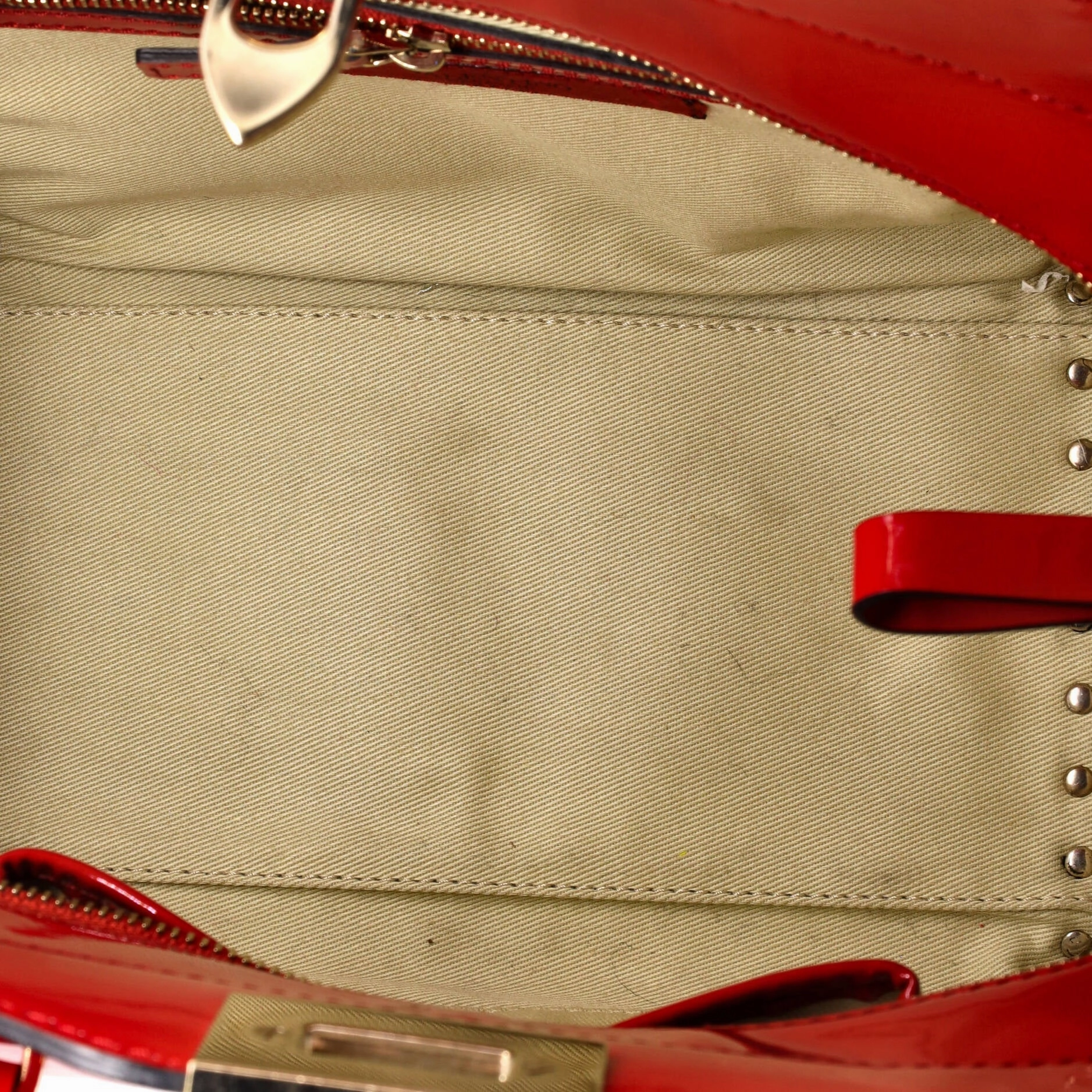 Rockstud Tote Rigid Patent Small
