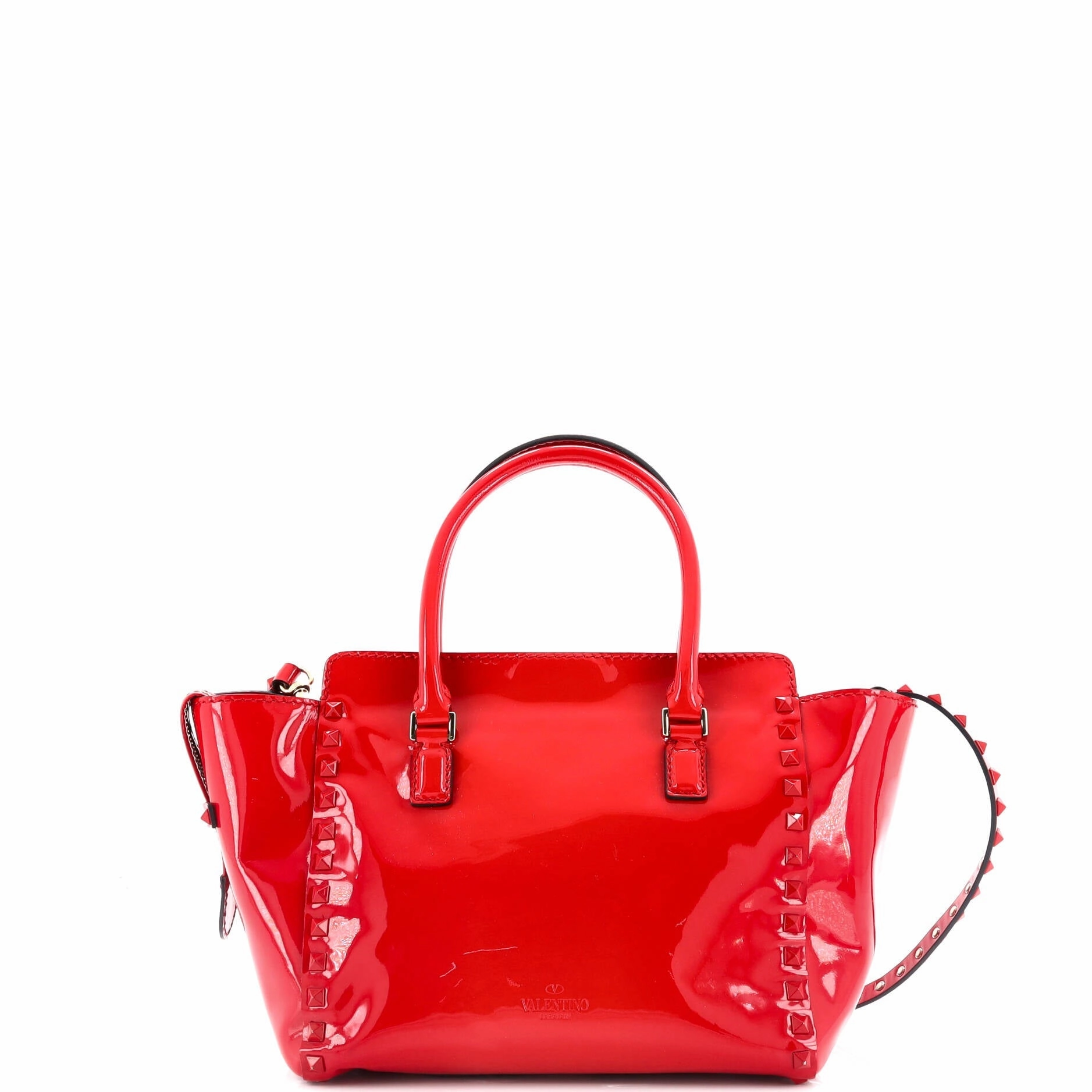 Rockstud Tote Rigid Patent Small