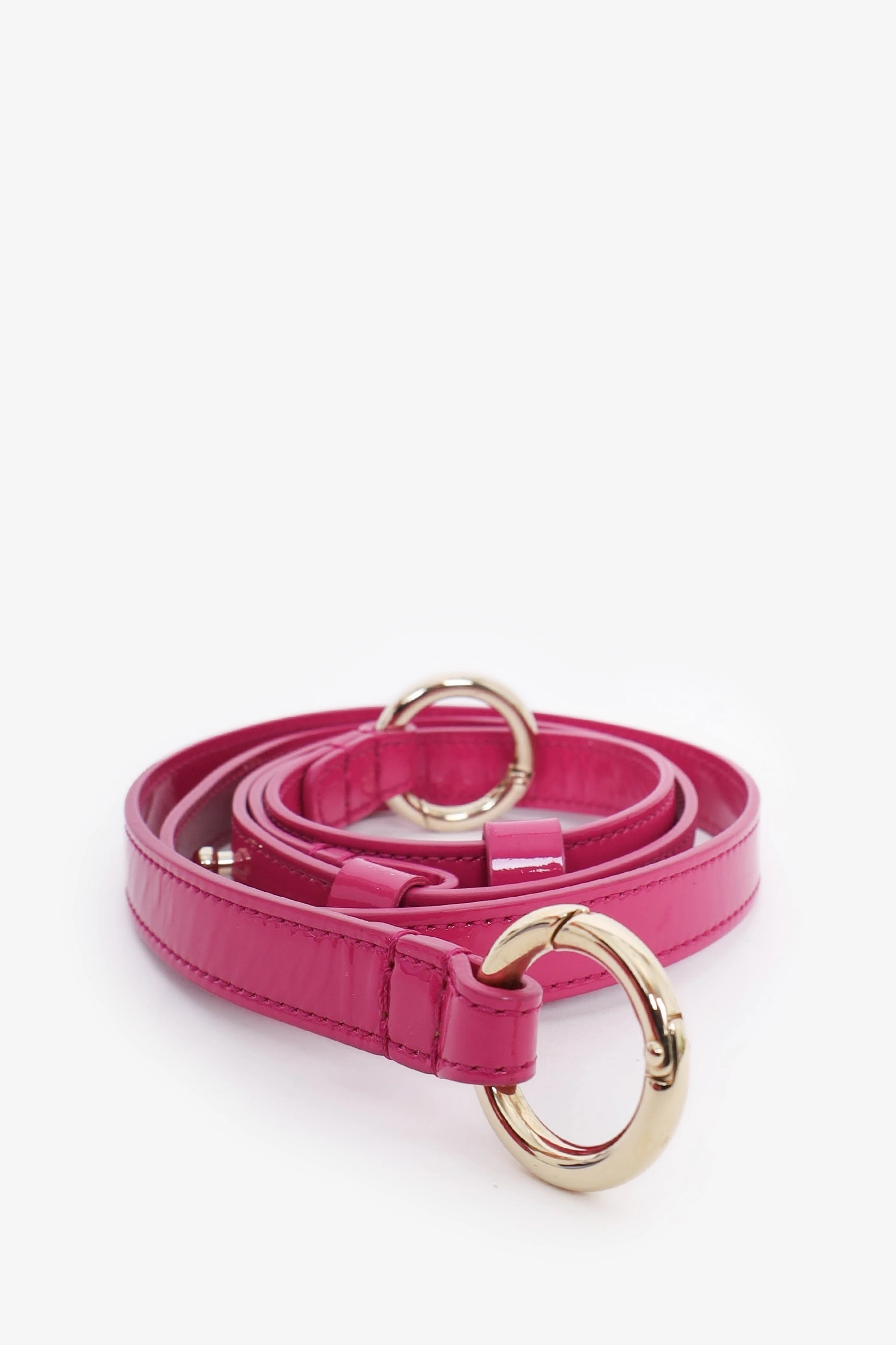 Roger Vivier Pink Patent Miss Viv Shoulder Bag