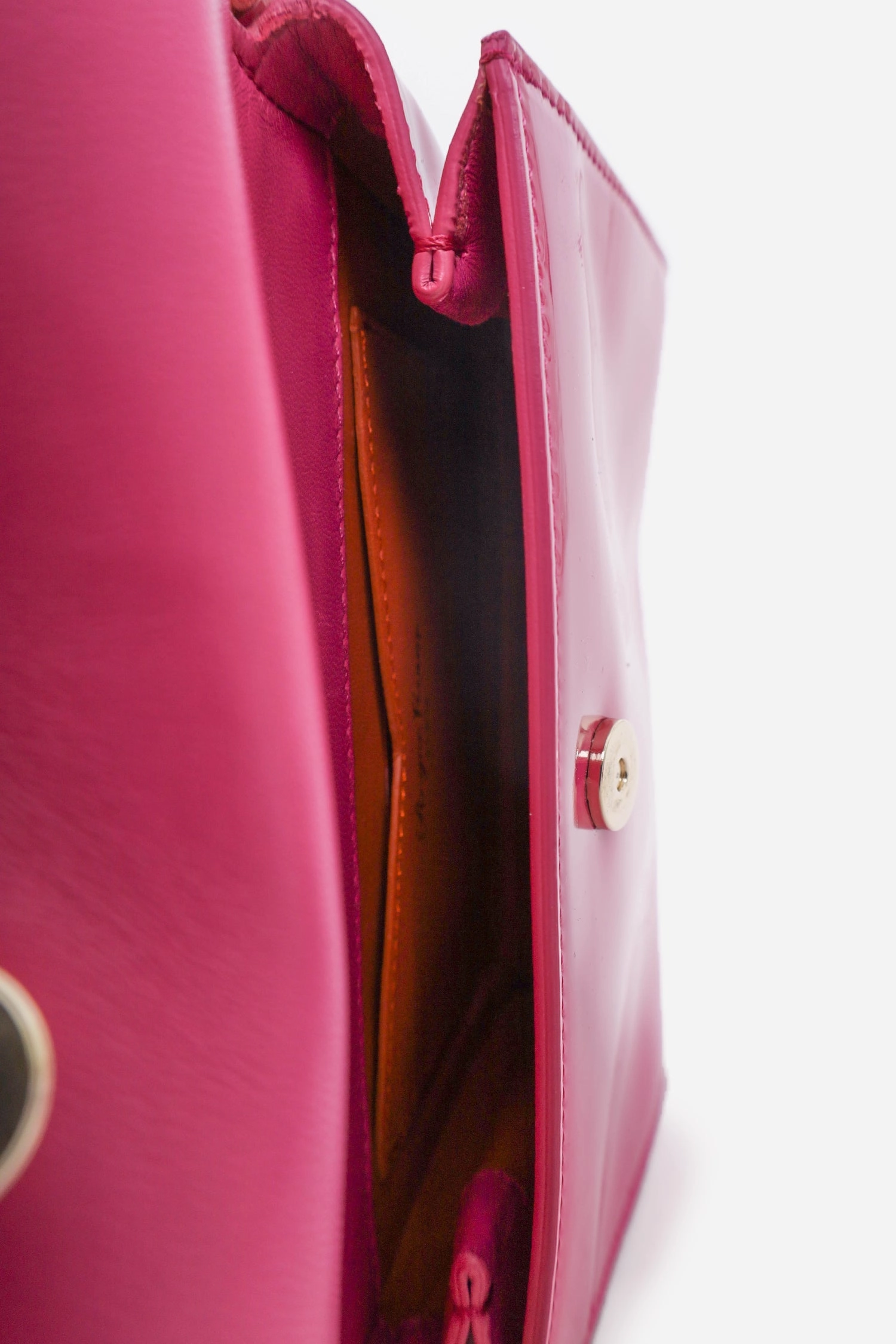 Roger Vivier Pink Patent Miss Viv Shoulder Bag