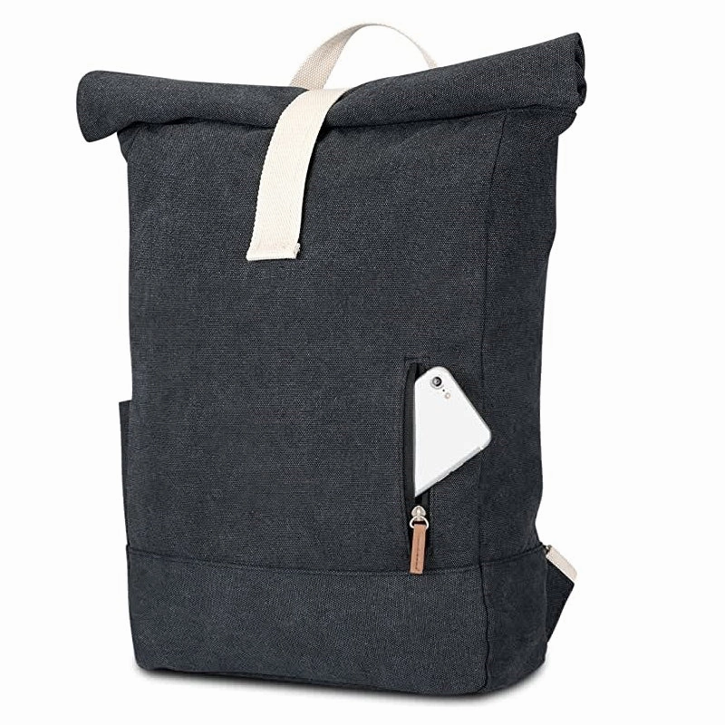 Roll Top Laptop Expandable Casual Backpack