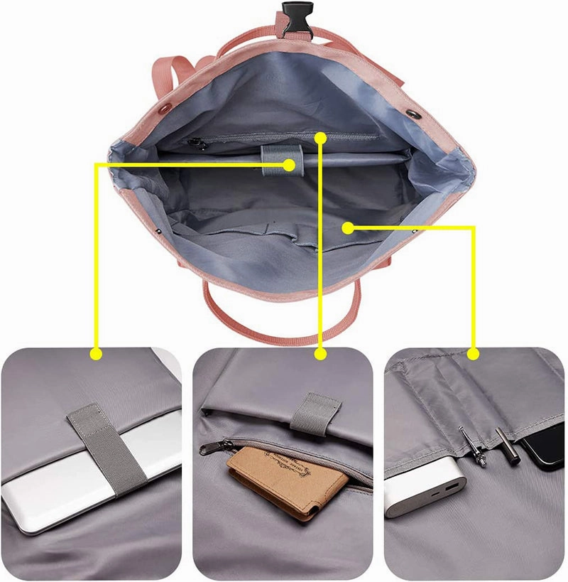 Roll Up Casual Travel Laptop Backpack