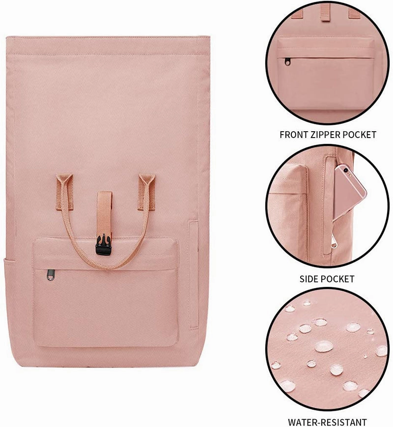 Roll Up Casual Travel Laptop Backpack