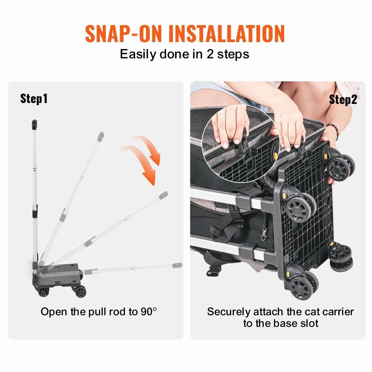 Rolling Pet Carrier with Telescopic Handle and Shoulder Strap,Dog Carrier with Wheels for Pets under 18 lbs,with 1 Folding Bowl