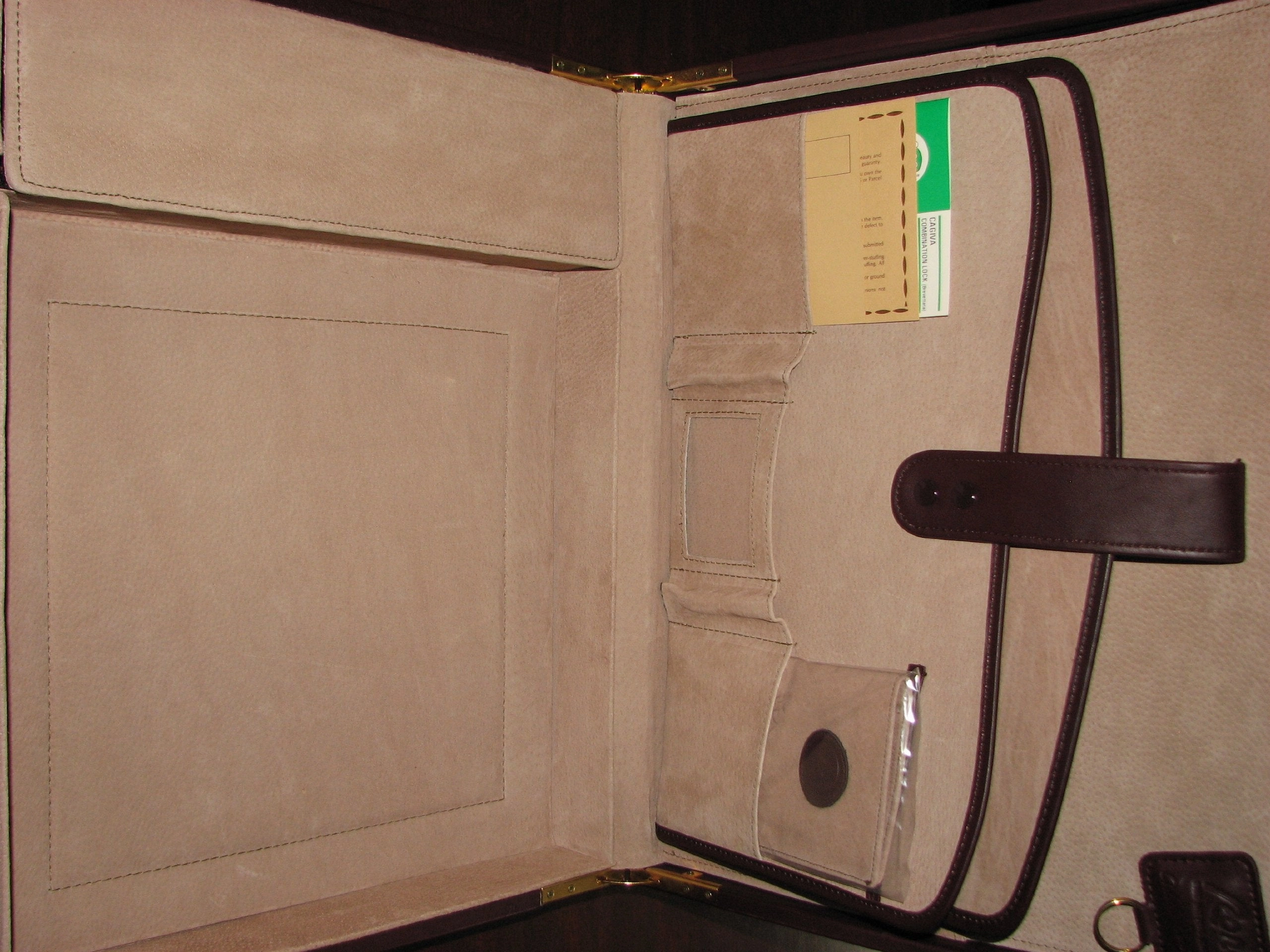 Rona Leather Attache Briefcase