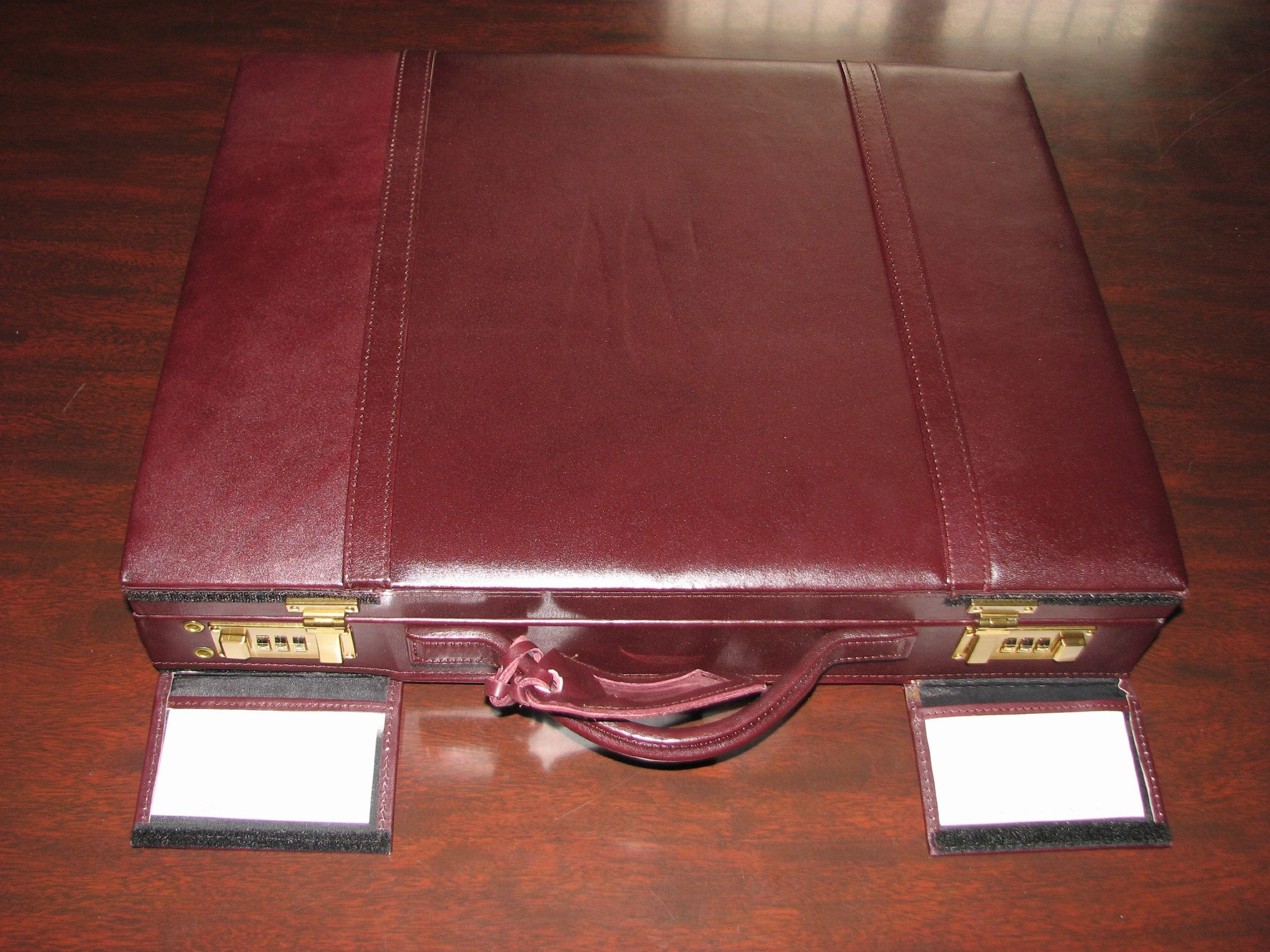 Rona Leather Attache Briefcase