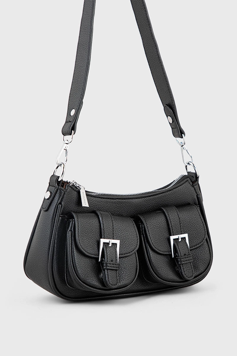 Saddle Shoulder Bags BS2076-Black