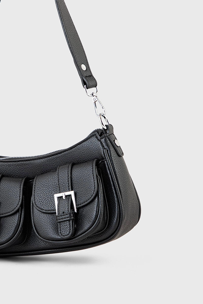 Saddle Shoulder Bags BS2076-Black