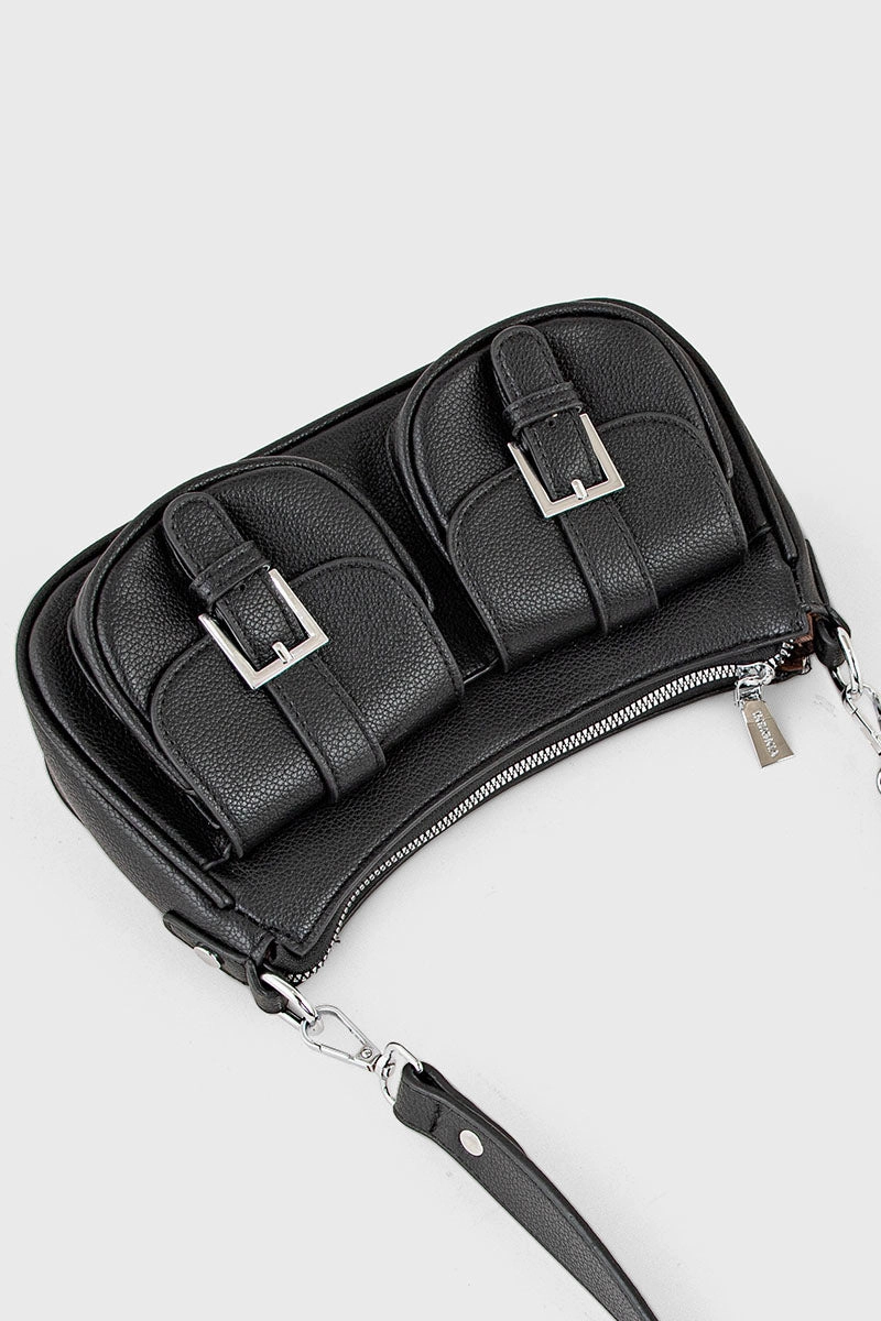 Saddle Shoulder Bags BS2076-Black