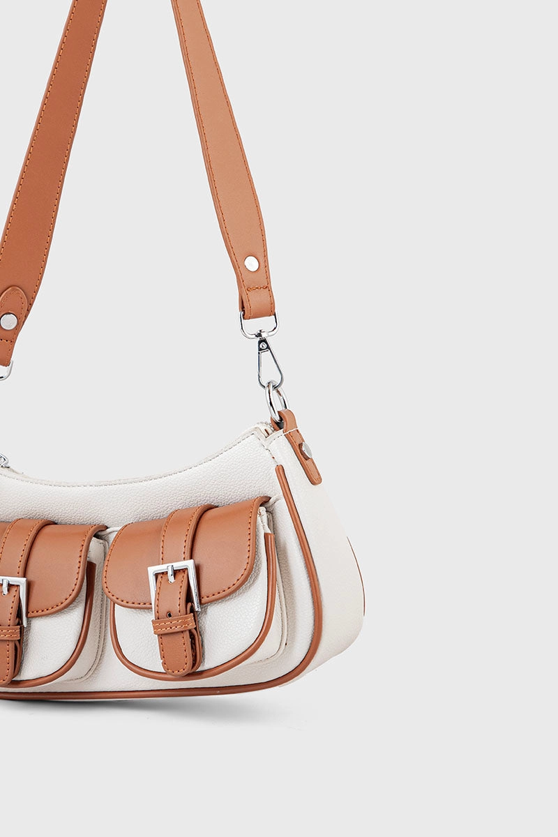 Saddle Shoulder Bags BS2076-White