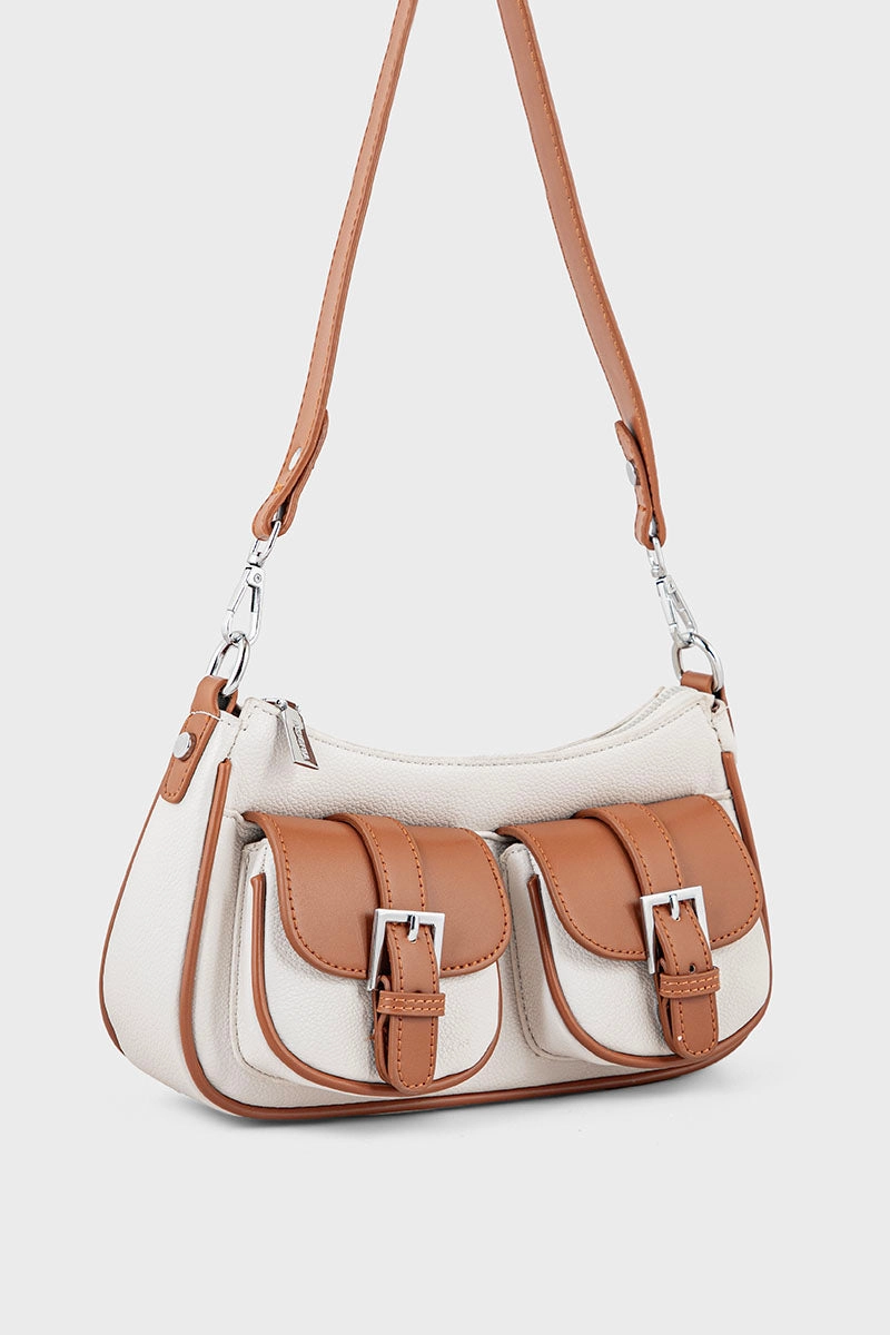 Saddle Shoulder Bags BS2076-White