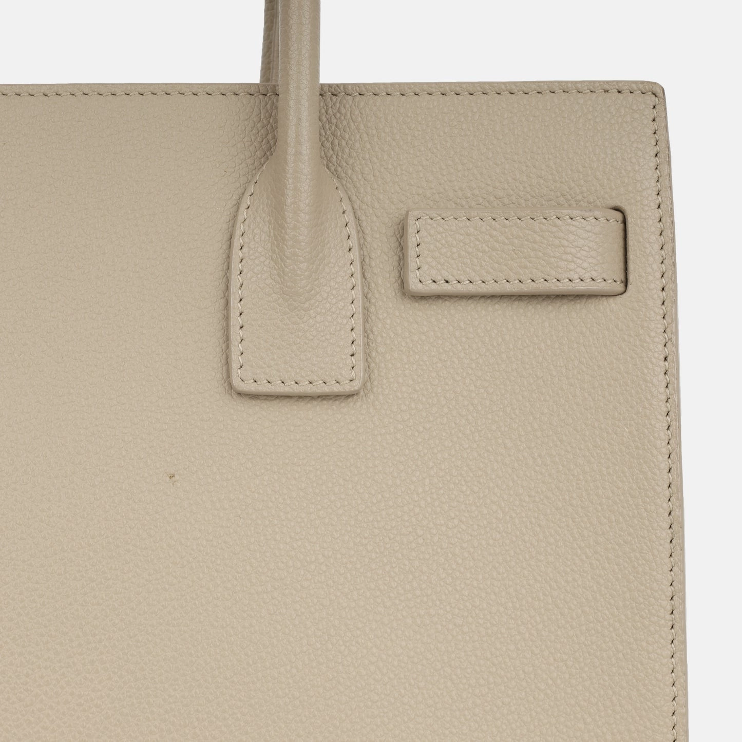 Saint Laurent - Baby Sac De Jour - Beige Grained GHW - Pre-Loved