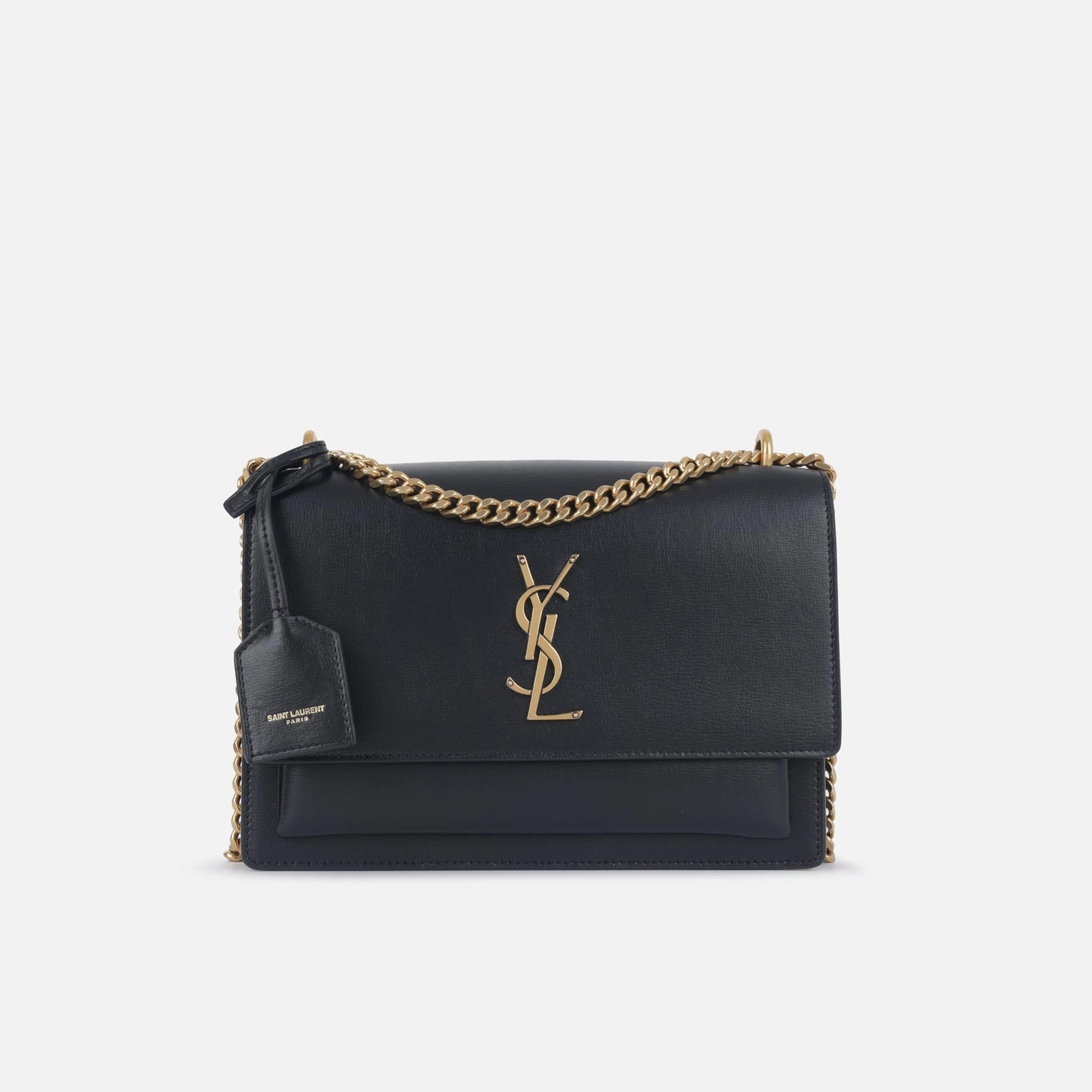 Saint Laurent - Sunset Medium - Black Calfskin leather GHW - 2020