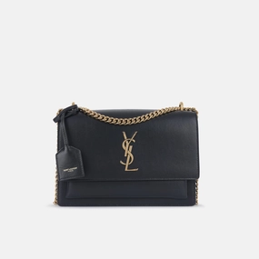 Saint Laurent - Sunset Medium - Black Calfskin leather GHW - 2020