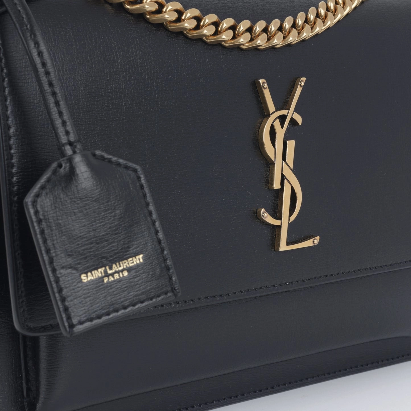 Saint Laurent - Sunset Medium - Black Calfskin leather GHW - 2020
