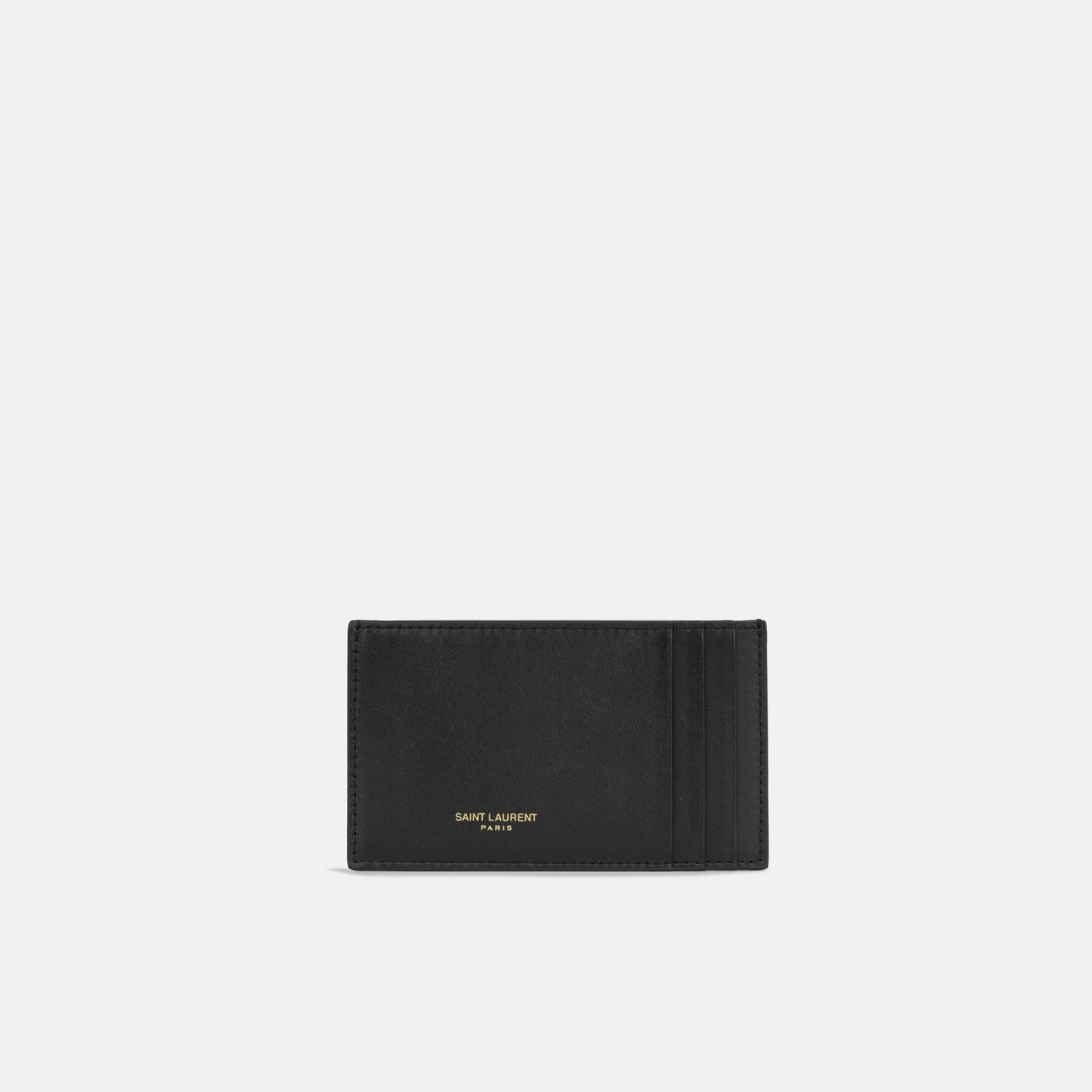 Saint Laurent - Uptown Chain Wallet - Black Calfskin GHW - Pre-Loved