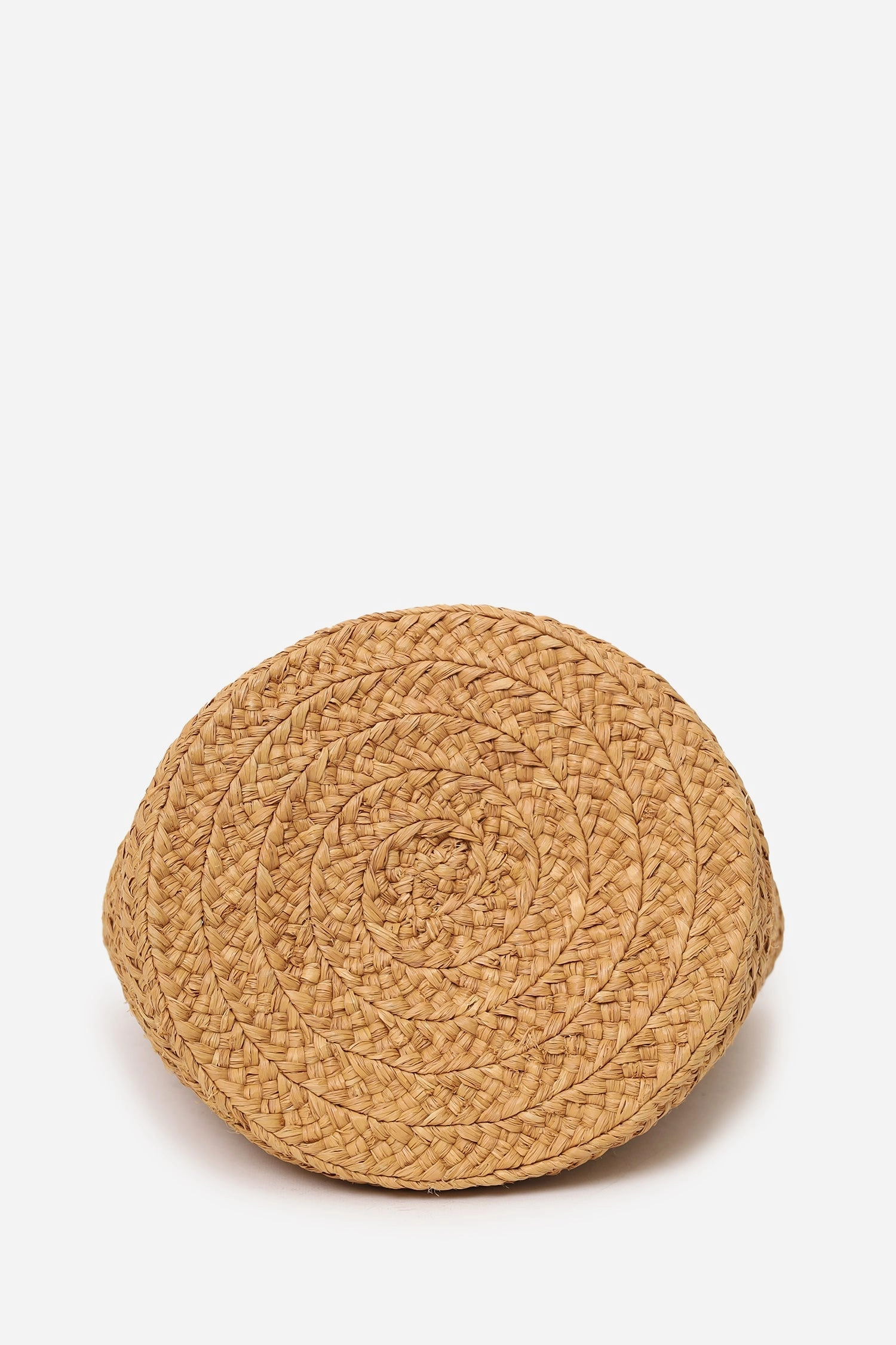 Saint Laurent Brown Panier Raffia Small Bucket Bag