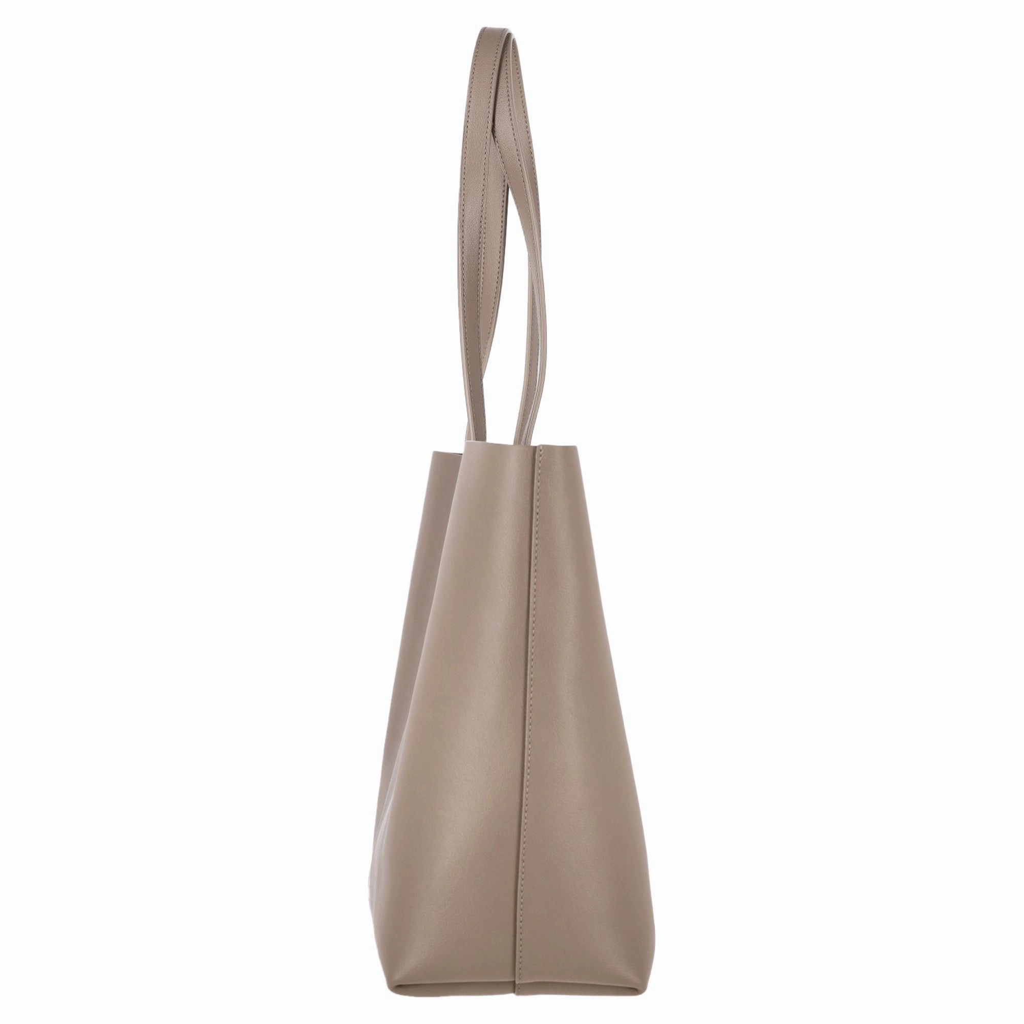 Saint Laurent Large Shopping Tote Bag in Beige Leather