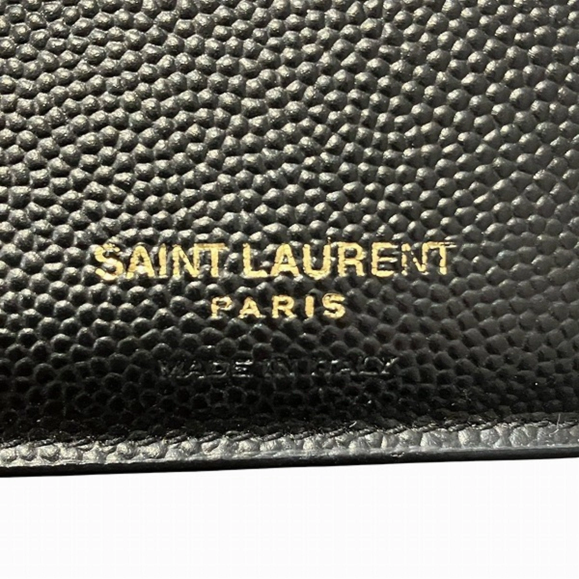 Saint Laurent Leather Wallet (Tri-Fold) (Pre-Owned)