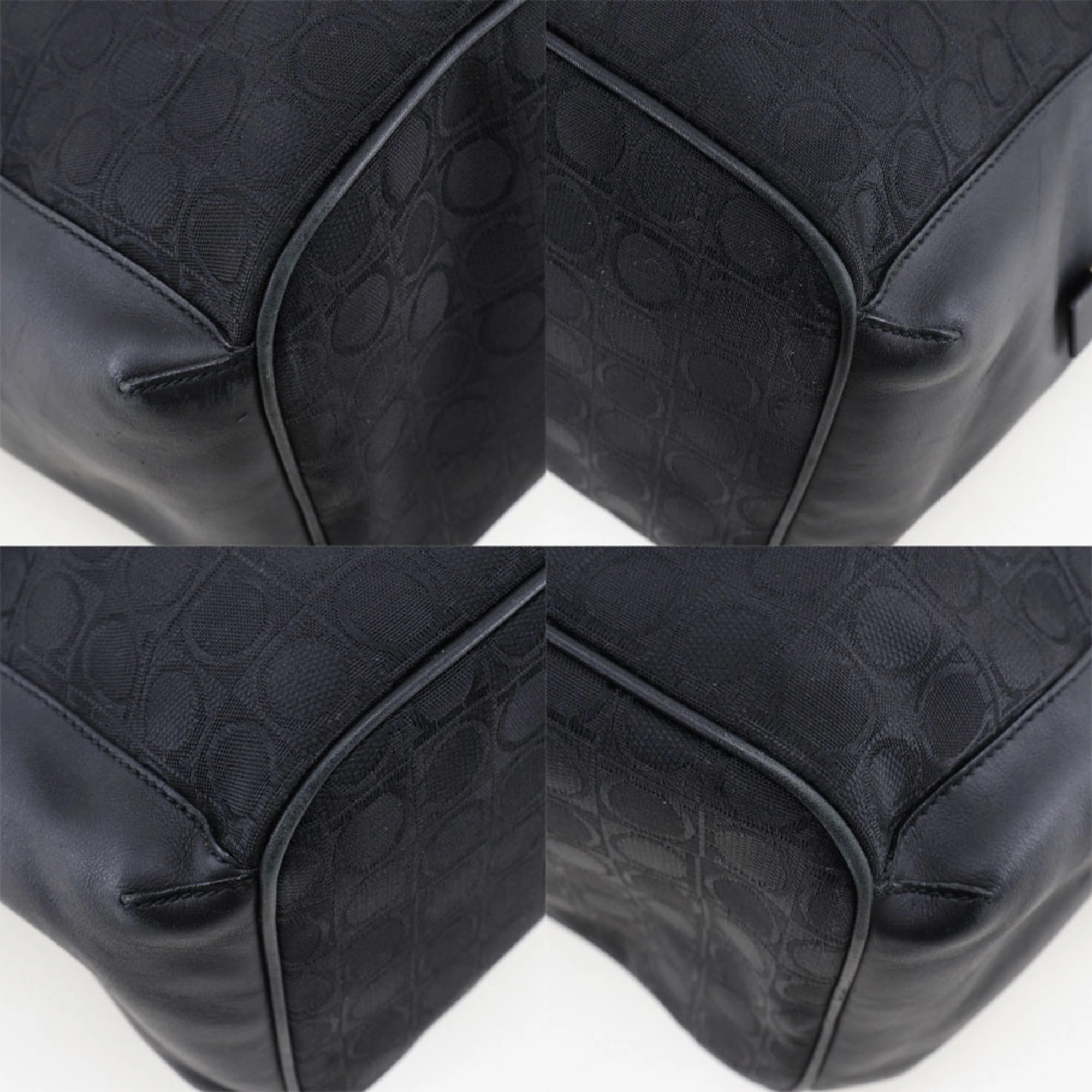Salvatore Ferragamo Gancini  Canvas Shoulder Bag (Pre-Owned)