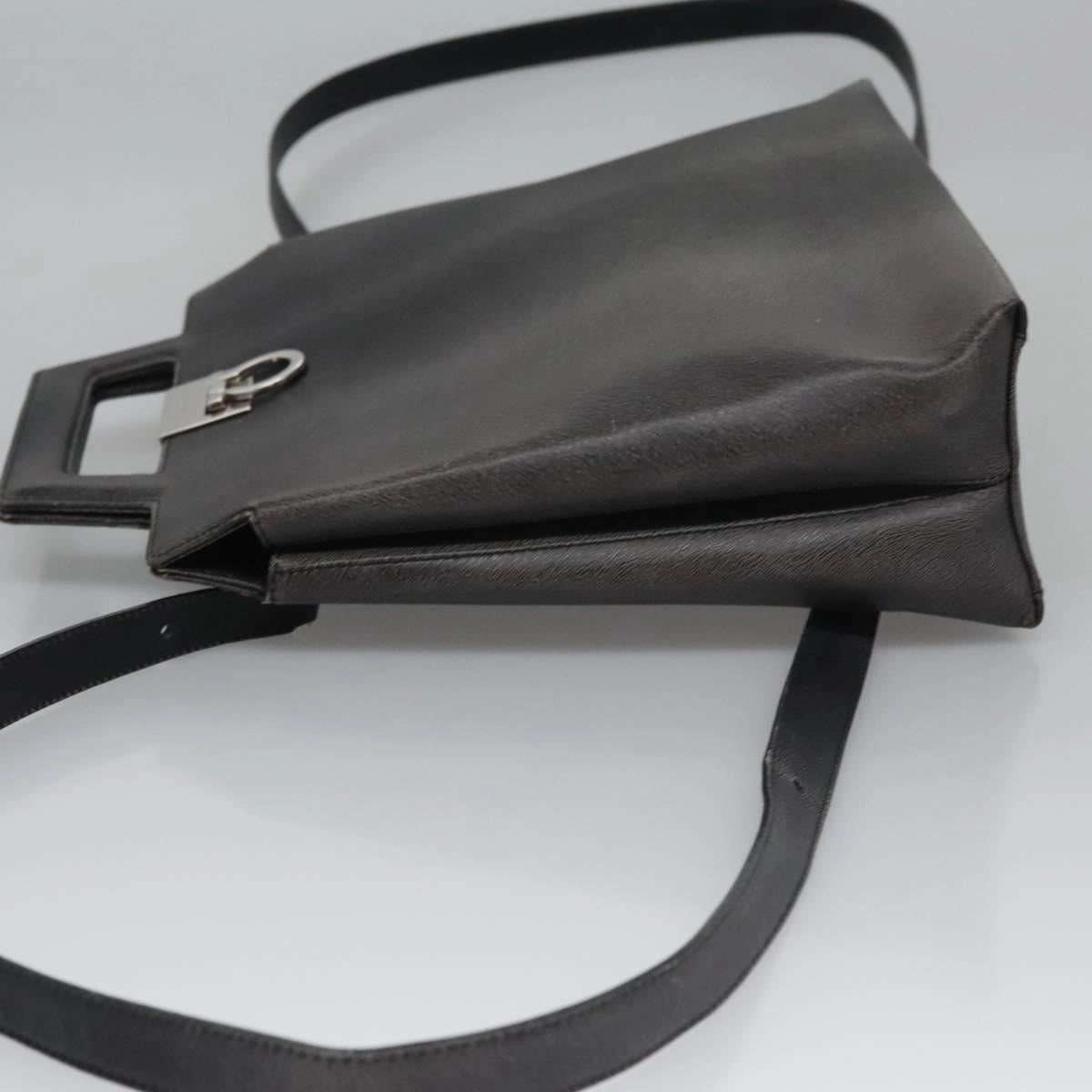Salvatore Ferragamo Gancini Leather Backpack Bag (Pre-Owned)