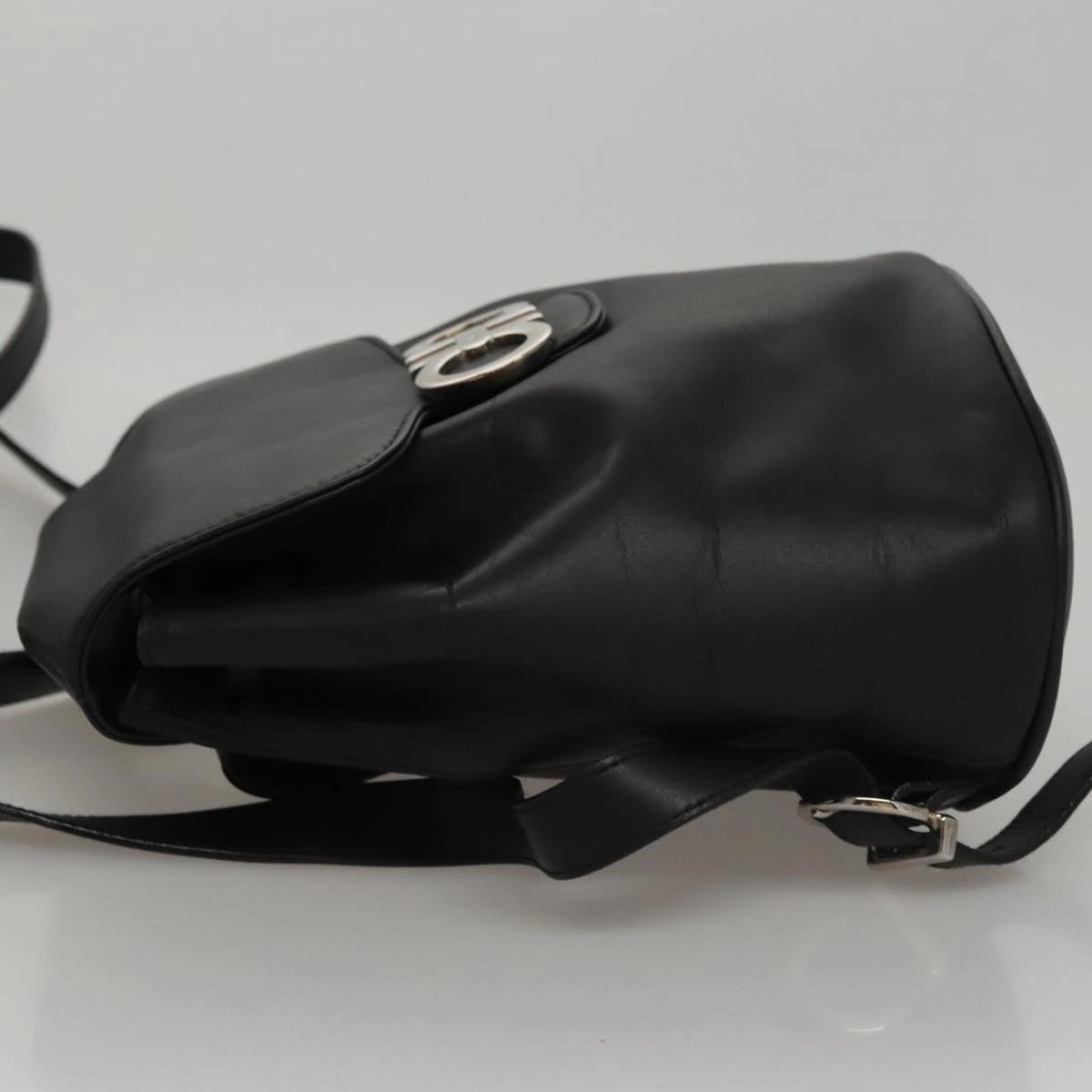 Salvatore Ferragamo Gancini Leather Backpack Bag (Pre-Owned)
