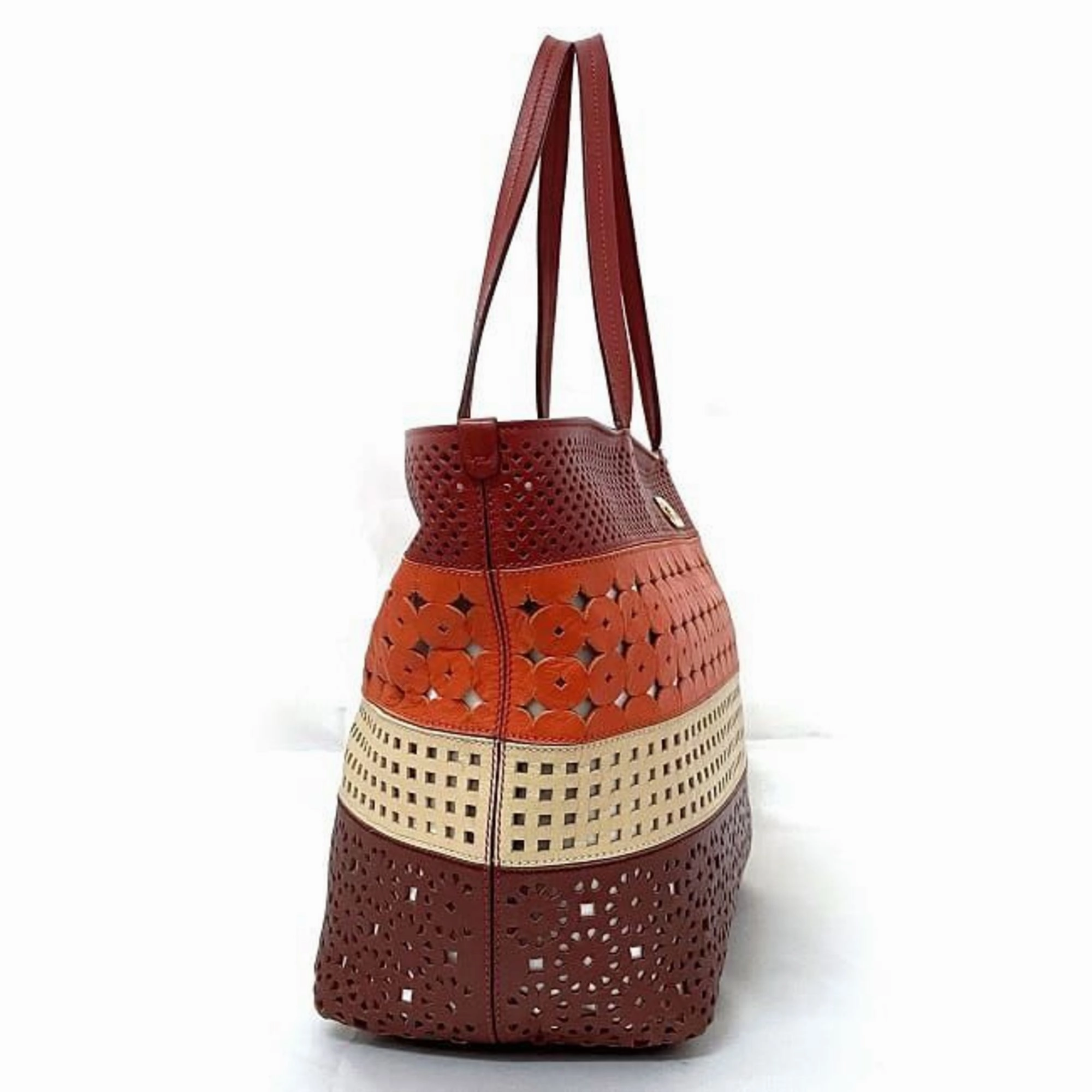 Salvatore Ferragamo Gancini Leather Tote Bag (Pre-Owned)