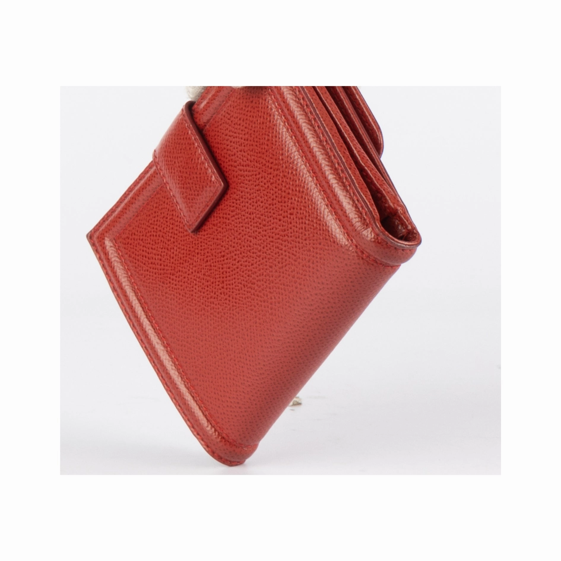 Salvatore Ferragamo Red Vara Bow Wallet