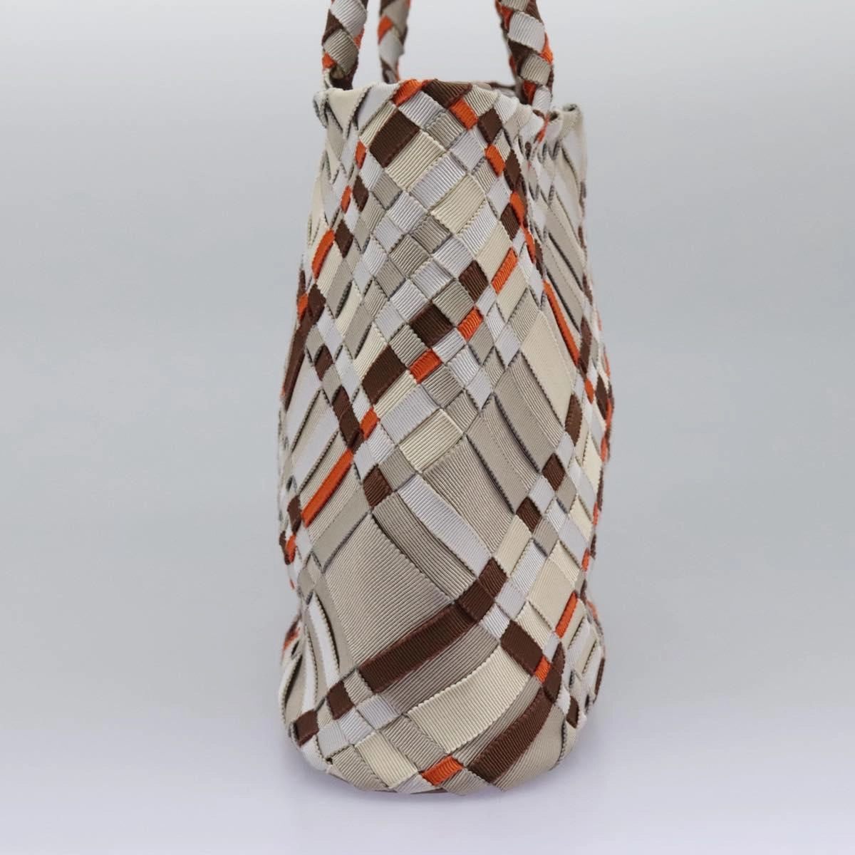 Salvatore Ferragamo Woven Canvas Tote Bag (Pre-Owned)