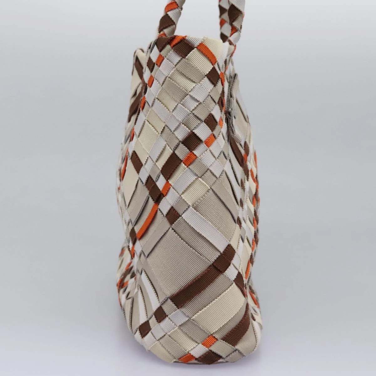 Salvatore Ferragamo Woven Canvas Tote Bag (Pre-Owned)
