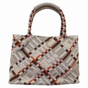 Salvatore Ferragamo Woven Canvas Tote Bag (Pre-Owned)