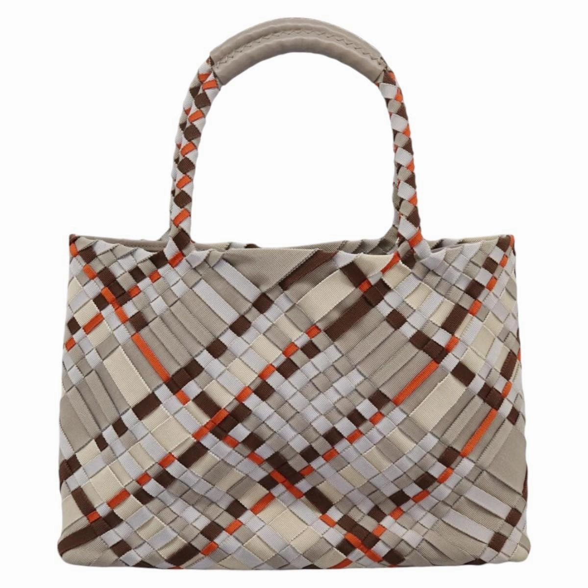 Salvatore Ferragamo Woven Canvas Tote Bag (Pre-Owned)