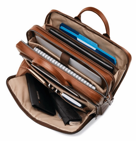 Samsonite Classic Leather Toploader Briefcase