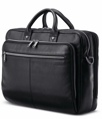 Samsonite Classic Leather Toploader Briefcase