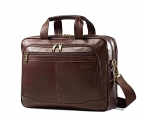 Samsonite Durham Colombian Leather Toploader Brown