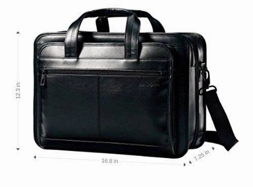 Samsonite Leather Expandable Briefcase 17 inch